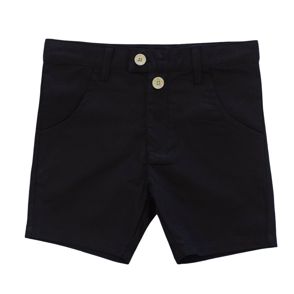 Kipp | Black Cotton Shorts